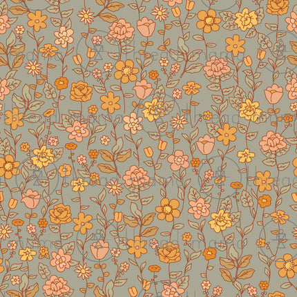 Repeating Pattern 030523_E (Seamless) - Sage Background