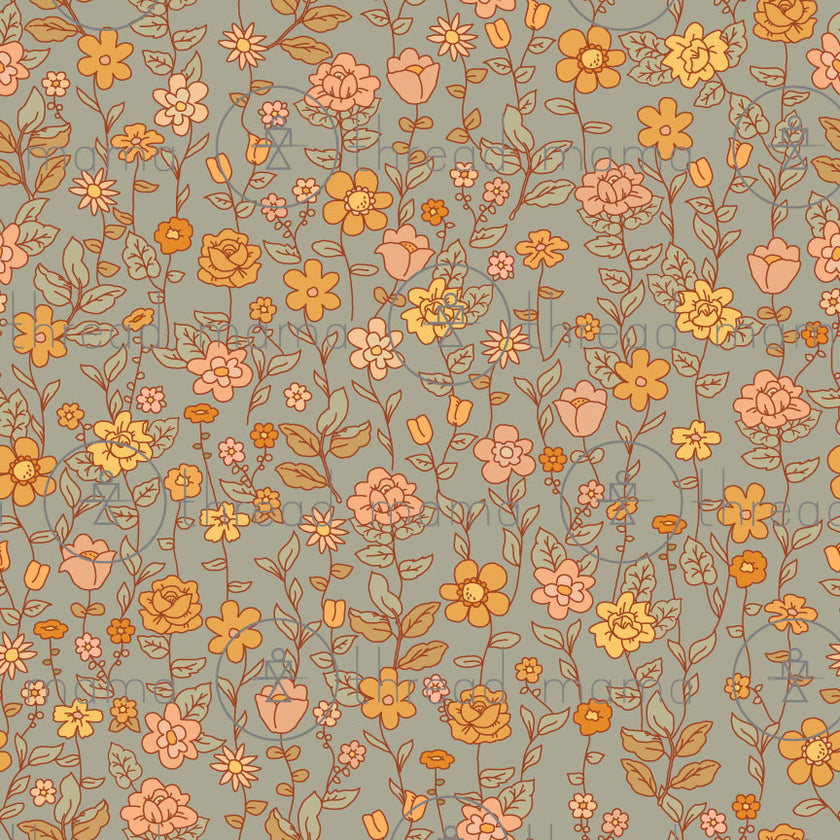 Repeating Pattern 030523_E (Seamless) - Sage Background