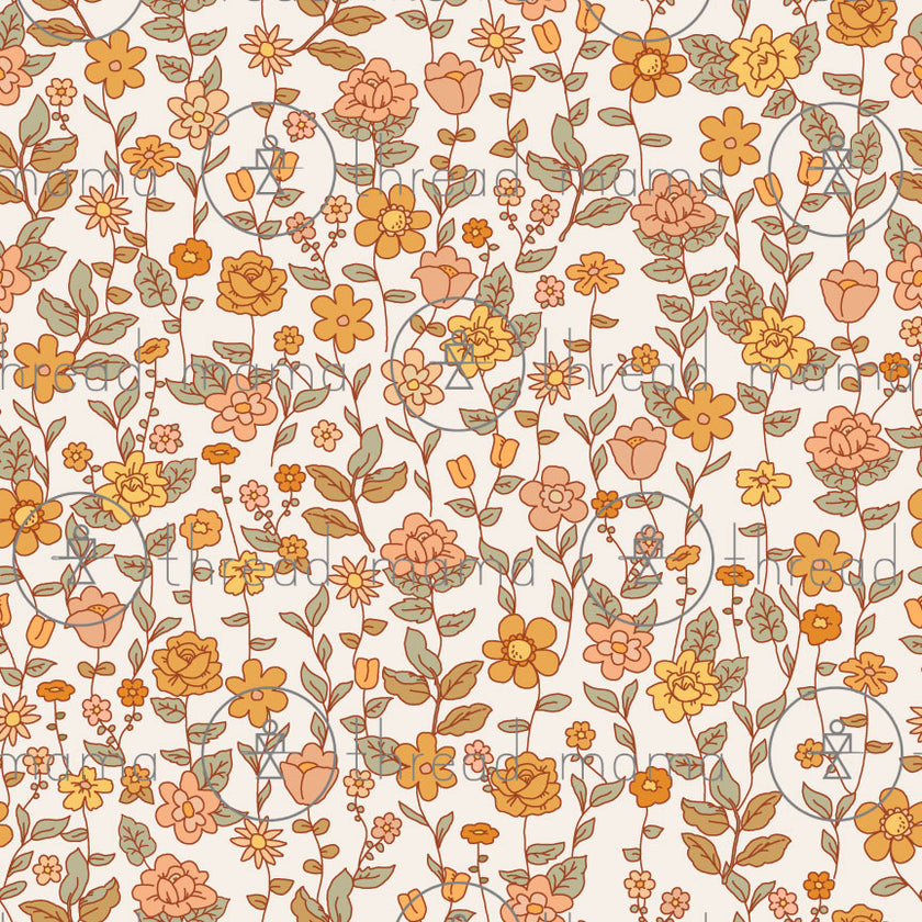 Repeating Pattern 030523_F (Seamless) - White Background