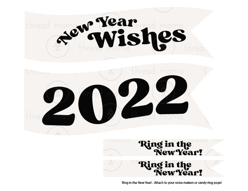 UPDATED!! New Year's Eve Tags and Flags - (Vol.3)