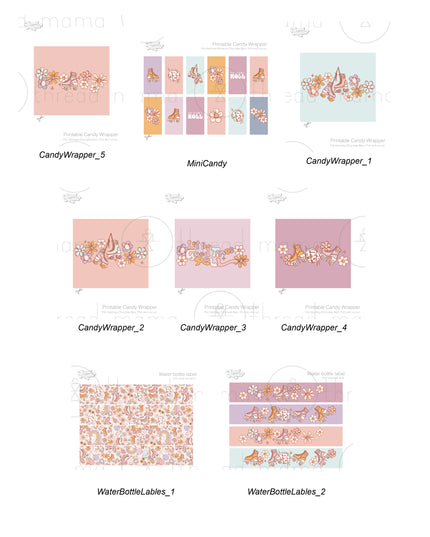 Roller Skate Party Tags and Flags (Vol.3)