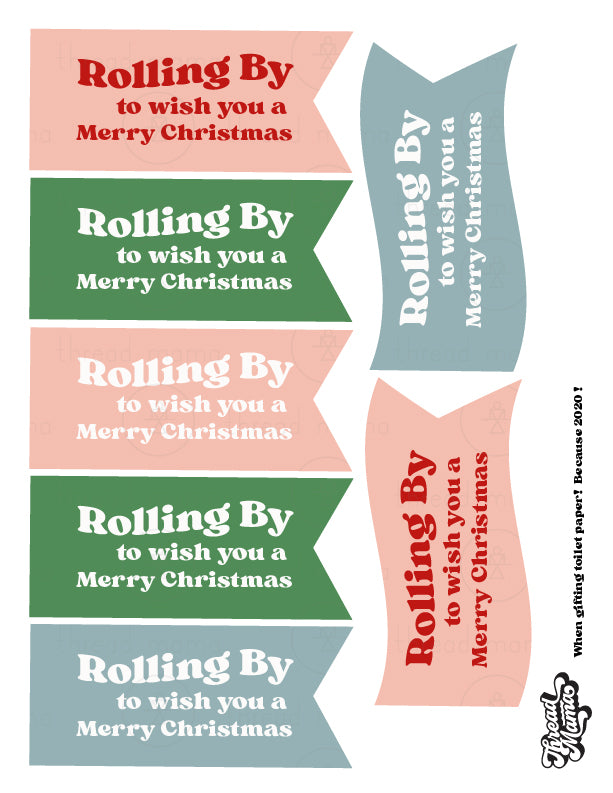 Christmas Gift Basket Tags