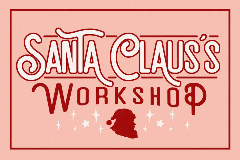 Santa Claus's Workshop( Printable Poster )