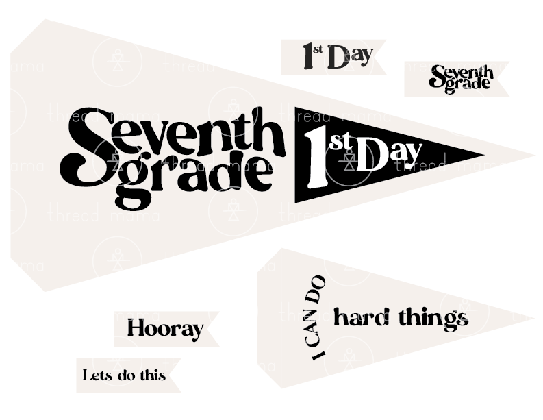 Back to School Printables (Printable Pennant)