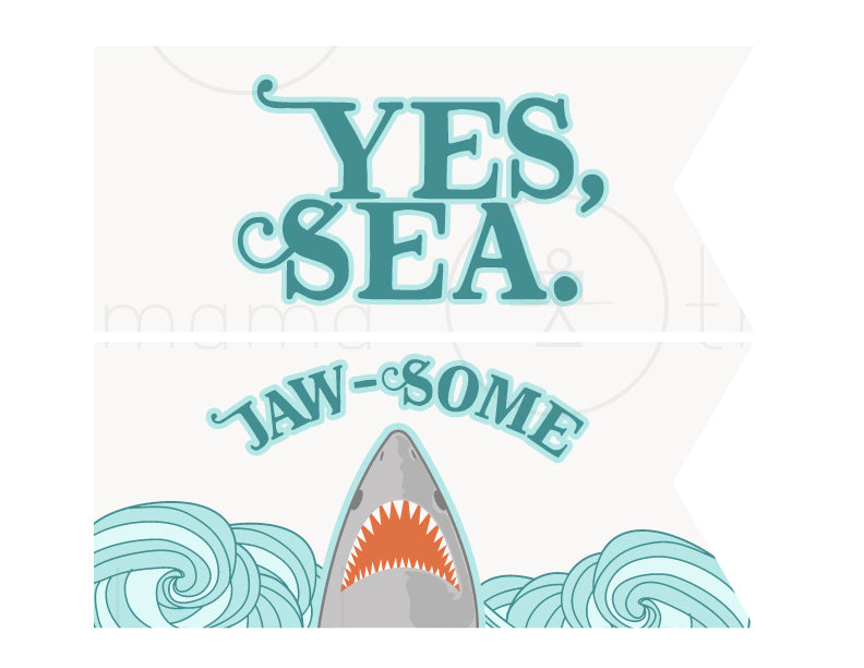 Shark Birthday Party Pack (Printables)