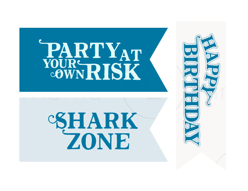 Shark Birthday Party Pack (Printables)