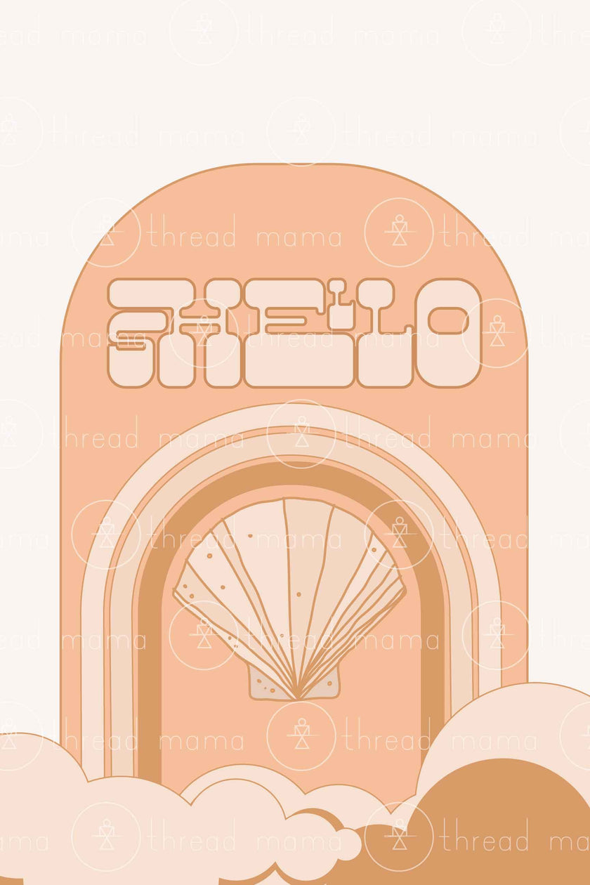 Shello (Printable Poster) 4 color options