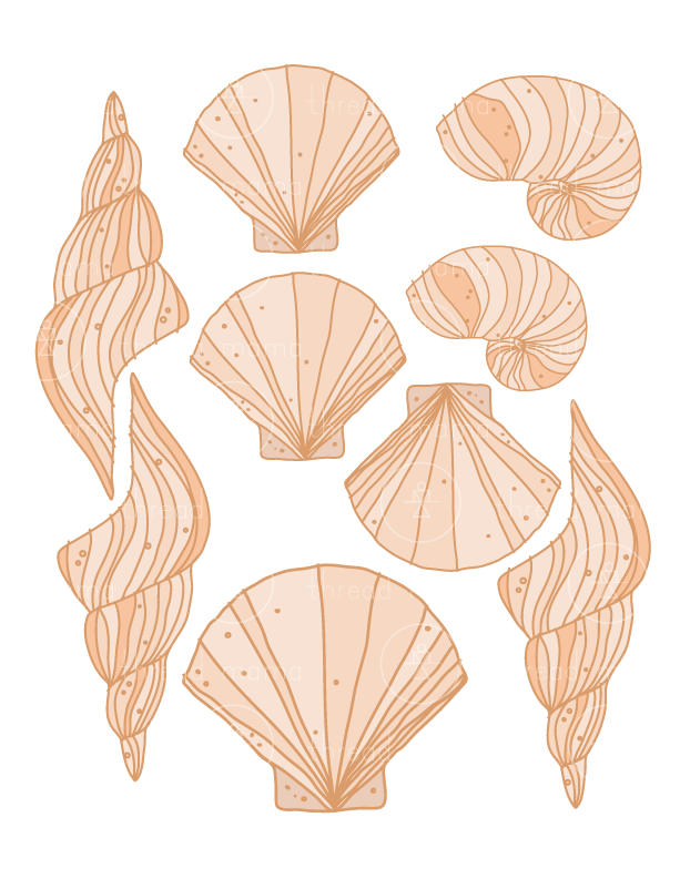 Beach Elements (Printable Pennant/Tags)