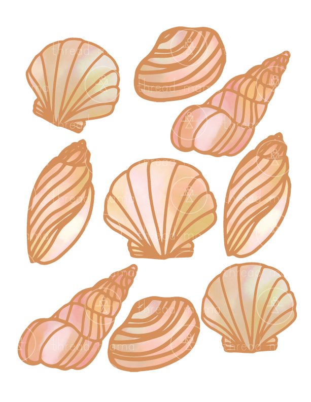 Beach Elements (Printable Pennant/Tags)