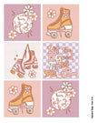 Roller Skate Party Tags and Flags (Vol.3)