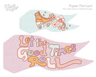 Roller Skate Party Tags and Flags (Vol.3)