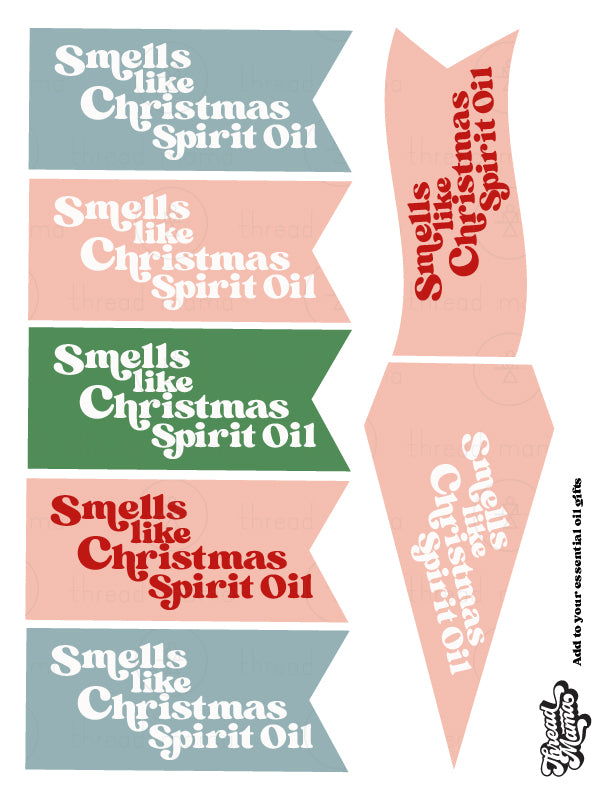 Christmas Gift Basket Tags