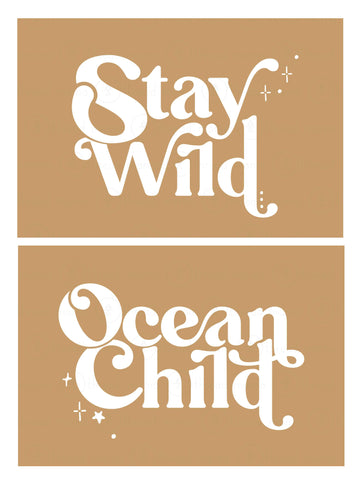 Stay Wild Ocean Child Collection (Printable Poster)