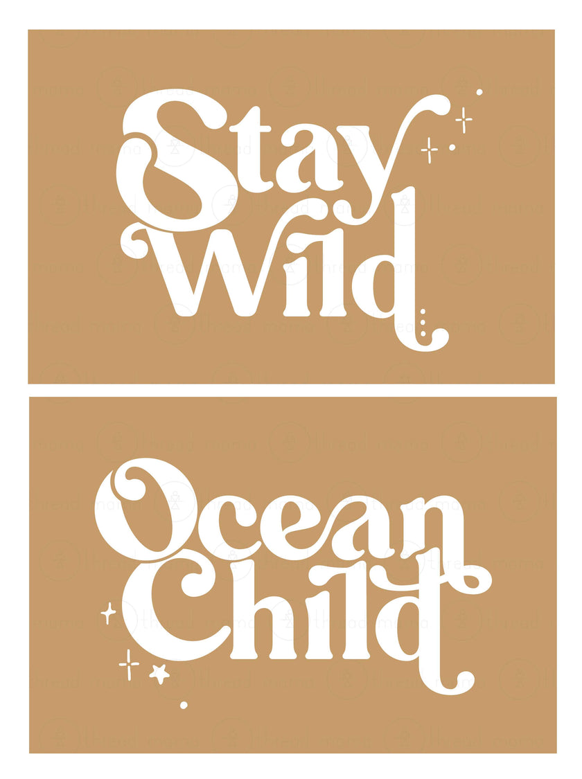 Stay Wild Ocean Child Collection (Printable Poster)