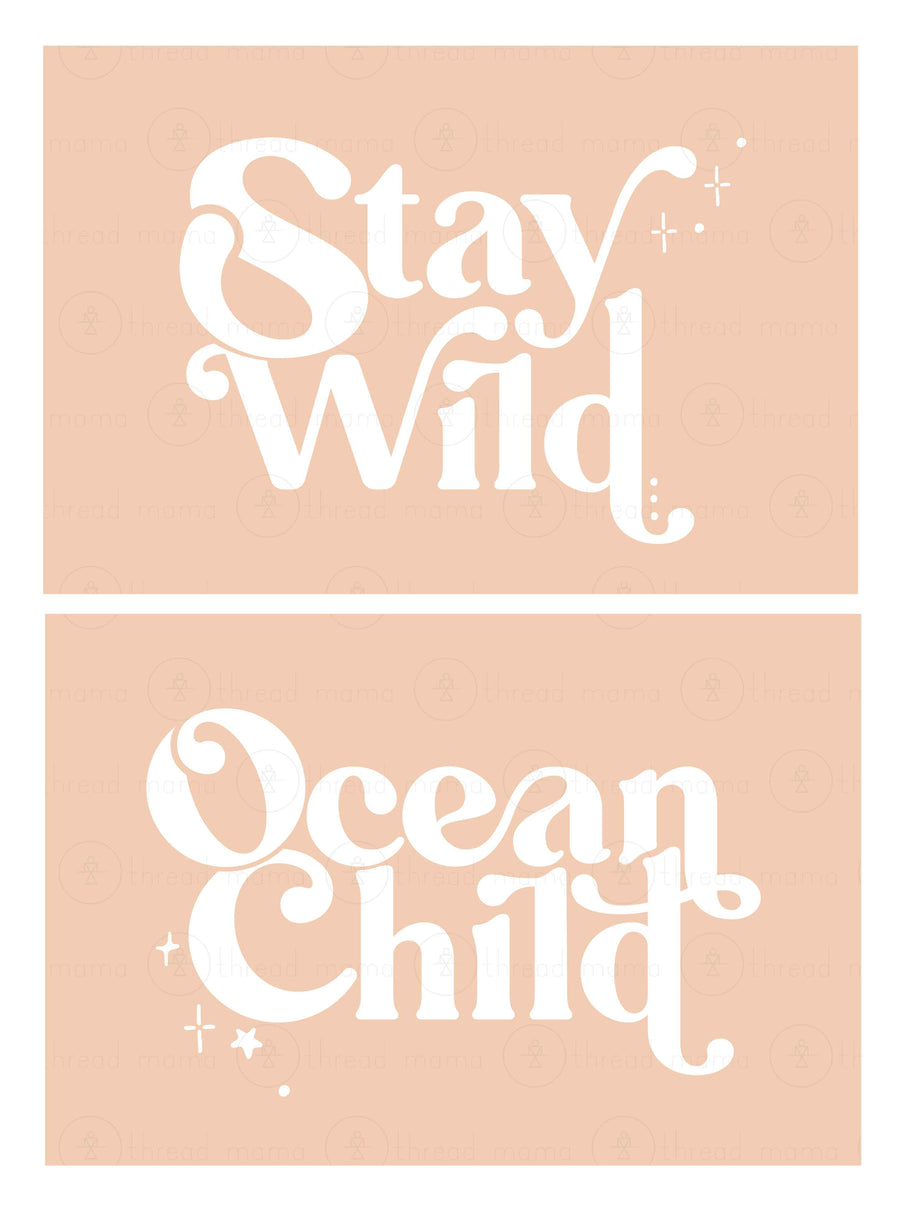 Stay Wild Ocean Child Collection (Printable Poster)