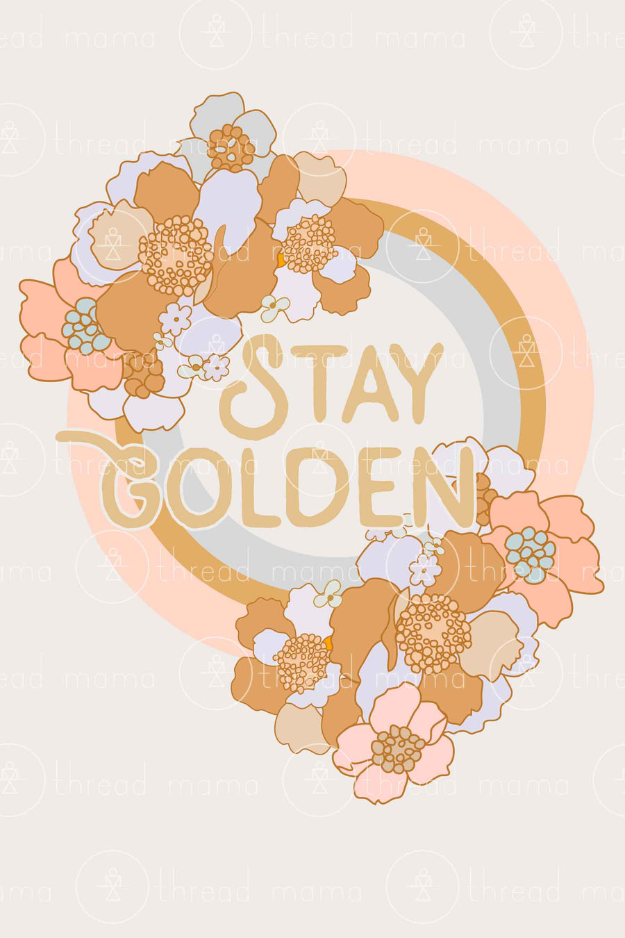 Stay Golden - 2 colors included (Printable Poster)