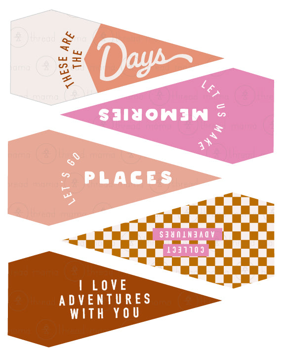 Road Trip - Tags and Flags (Set)