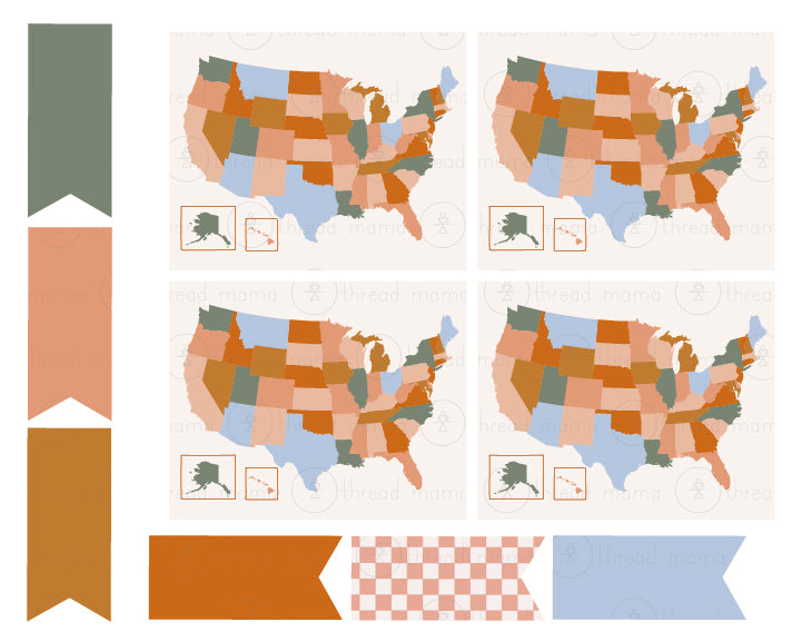 Road Trip - Tags and Flags (Set)