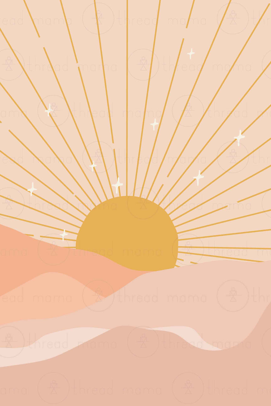 Sun Rays Collection (Printable Poster)