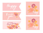 Spring Break / Birthday Party Tags & Flags (Vol.2)