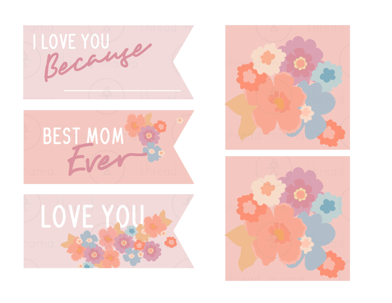 Mother's Day Tags and Flags (Vol.2)