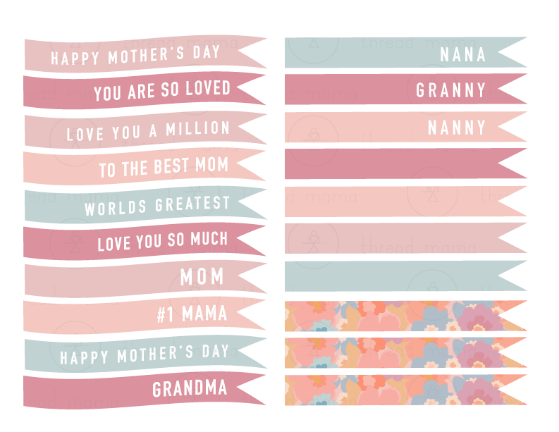 Mother's Day Tags and Flags (Vol.2)