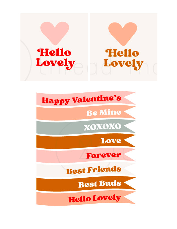 Valentine's Tags / Flags Collection #1