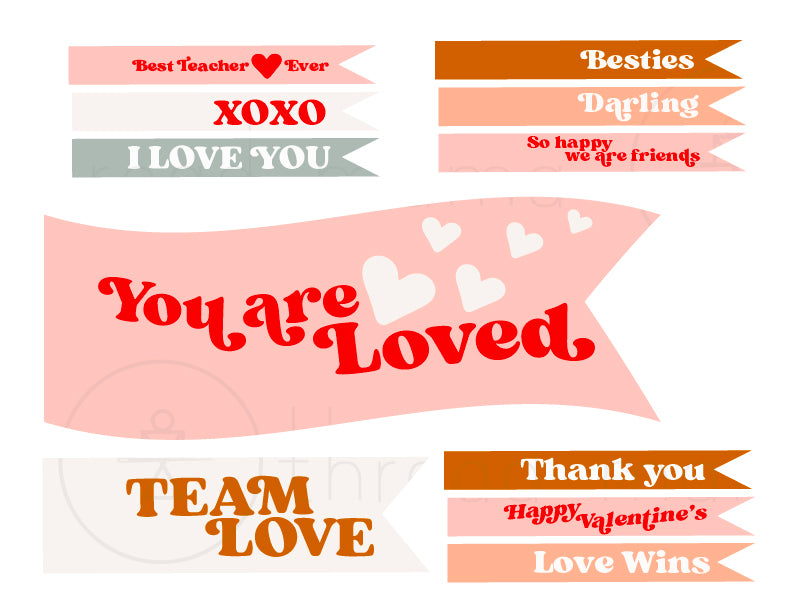 Valentine's Tags / Flags Collection #1