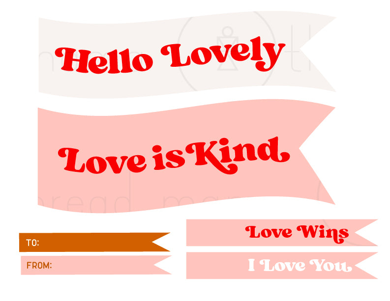 Valentine's Tags / Flags Collection #1