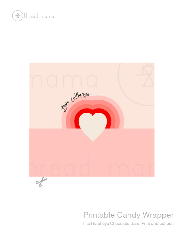 Valentine's Candy Wrappers (Both Large and Small)