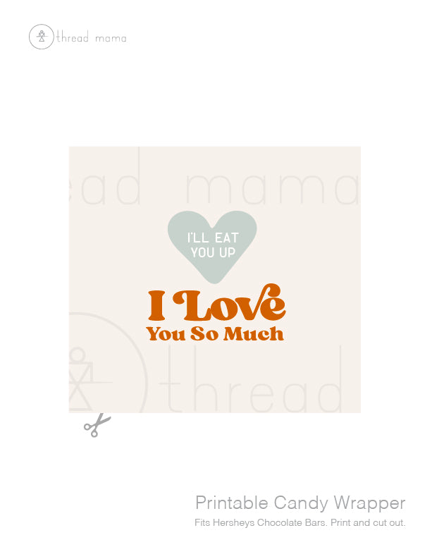 Valentine's Candy Wrappers (Both Large and Small)