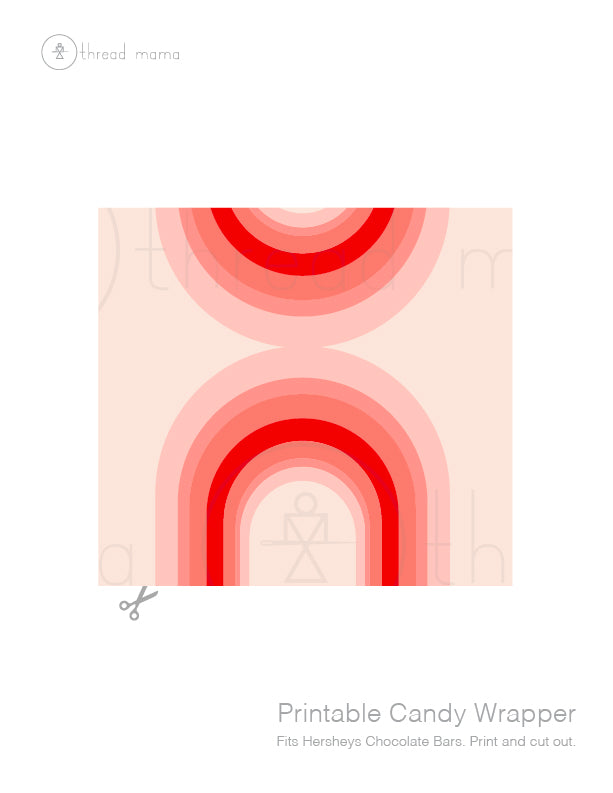 Valentine's Candy Wrappers (Both Large and Small)