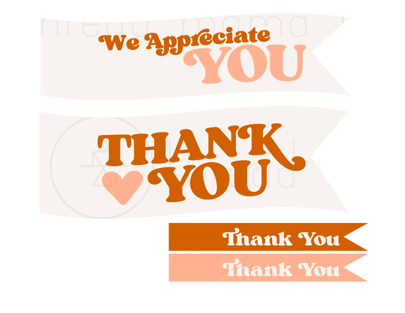 Thank You Tags / Flags