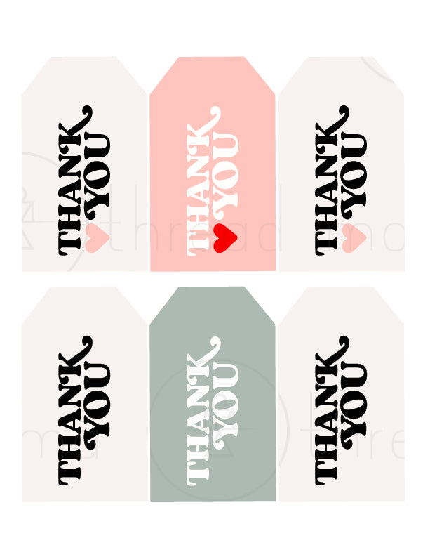 Thank You Tags / Flags