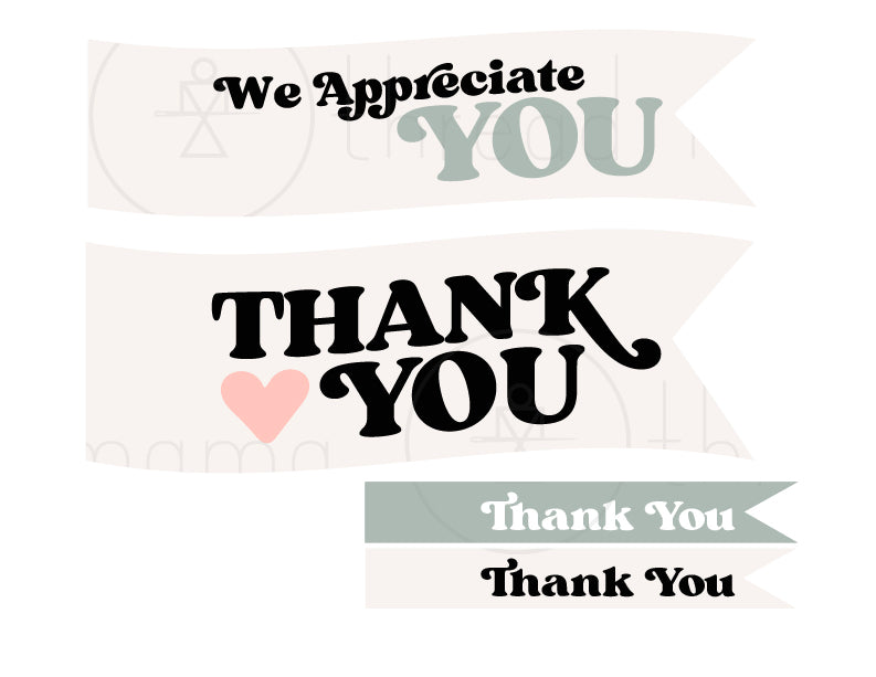 Thank You Tags / Flags