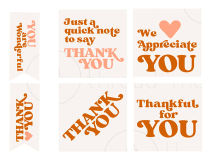 Thank You Tags / Flags