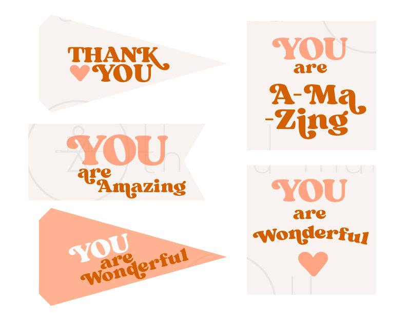Thank You Tags / Flags