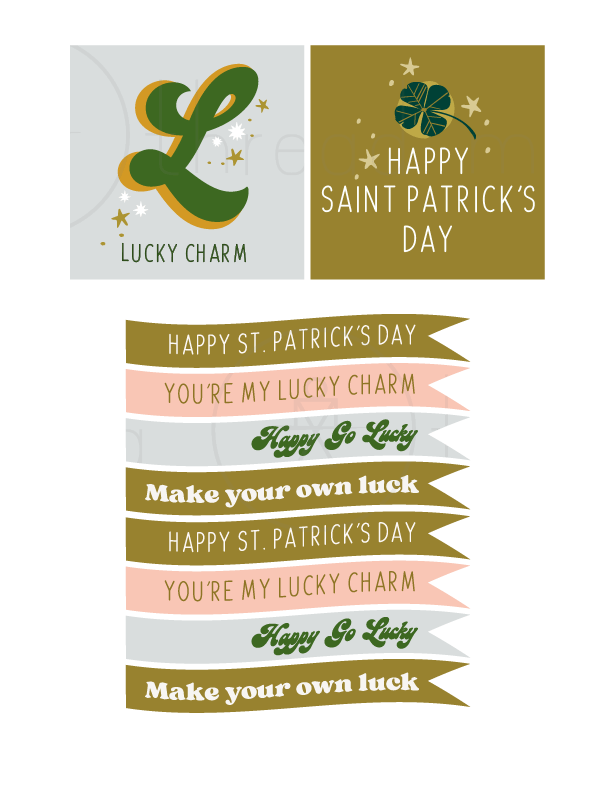 Saint Patrick's Pennants & Tags (Vol. 1)