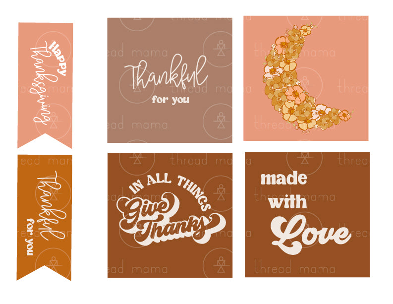 Thanksgiving Tags and Pennants