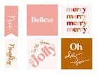 Holiday Tags and Pennants - Gold