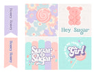 Sugar Birthday Party Tags & Flags