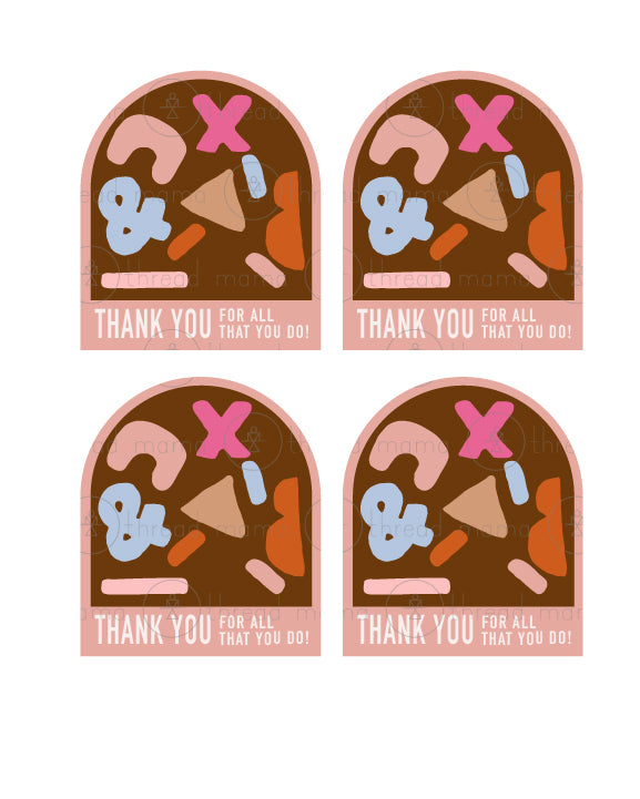 Teacher Appreciation Tags and Flags (Vol.2)