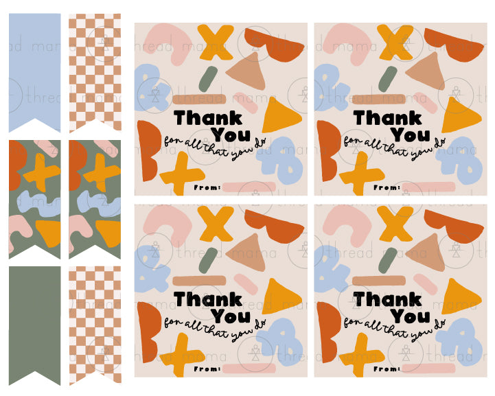 Teacher Appreciation Tags and Flags (Vol.2)