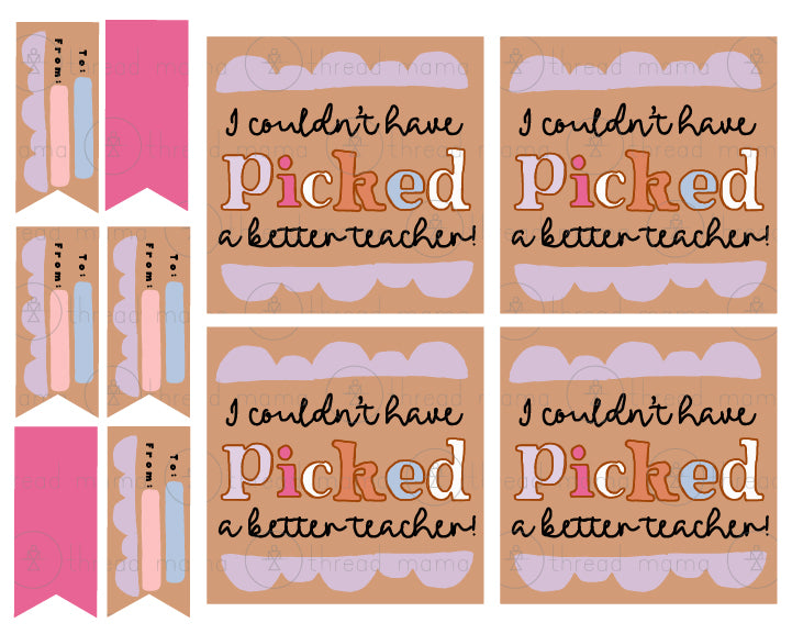 Teacher Appreciation Tags and Flags (Vol.2)