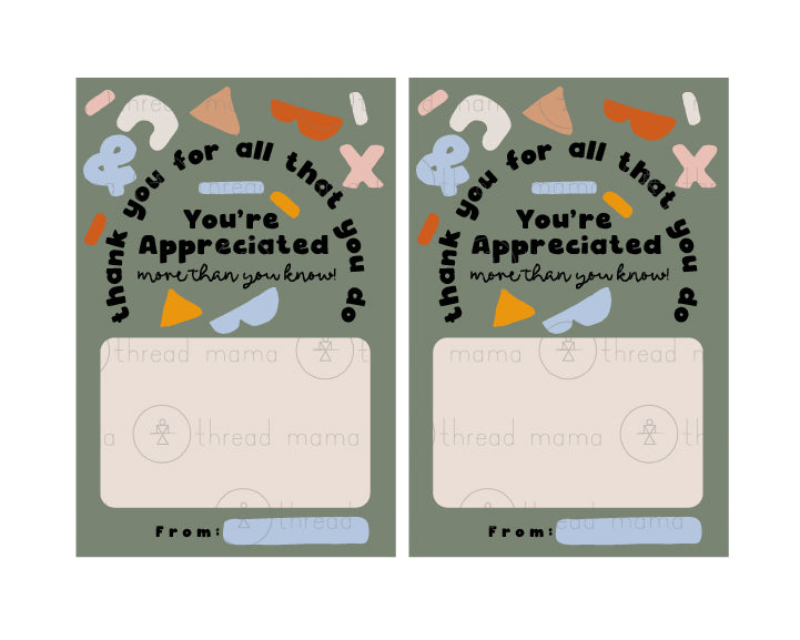 Teacher Appreciation Tags and Flags (Vol.2)
