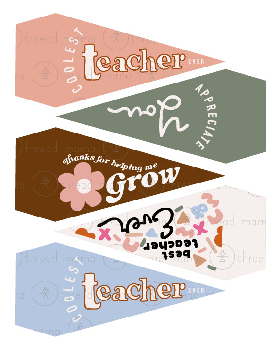 Teacher Appreciation Tags and Flags (Vol.2)