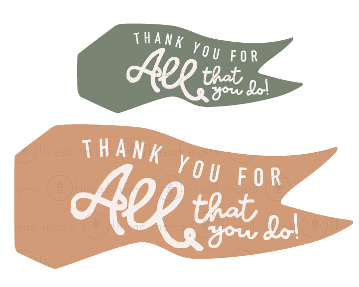 Teacher Appreciation Tags and Flags (Vol.2)