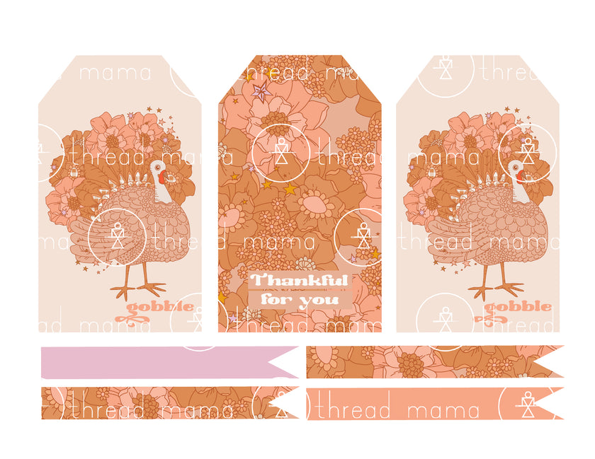 Thanksgiving Tags & Cookie Box Artwork - (Vol.2)