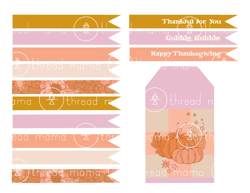 Thanksgiving Tags & Cookie Box Artwork - (Vol.2)