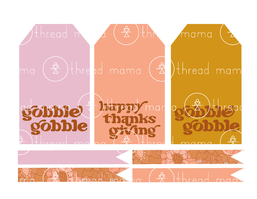 Thanksgiving Tags & Cookie Box Artwork - (Vol.2)